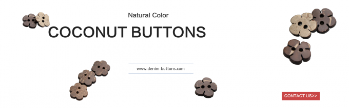 естественные кнопки кокоса цвета
