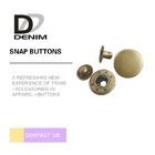 Fashionable Round Brass Buttons , Strong Rigidity Custom Snap Buttons