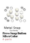 Press Snap Button 15 mm Silver Color